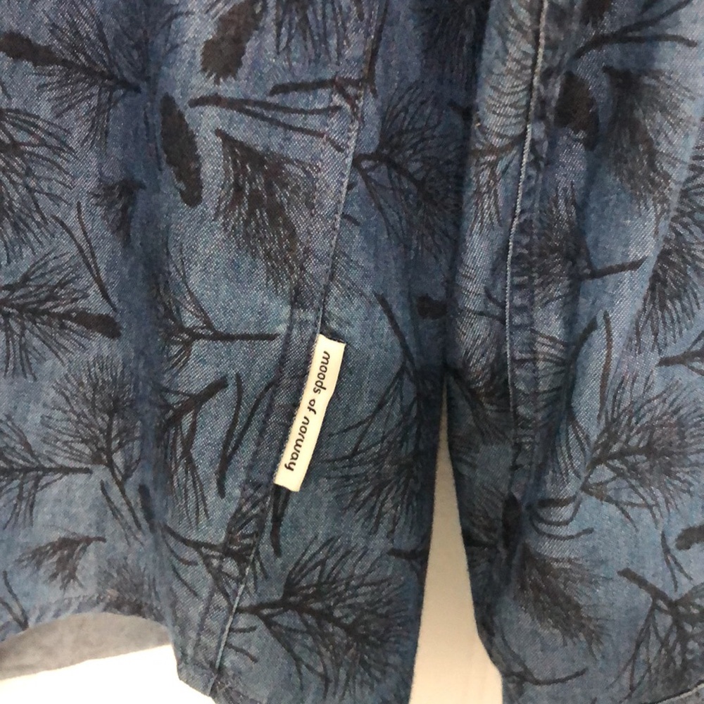 MoodsOfNorway SLIM Mens Long Slv ButtonDown SHIRT - Picture 3 of 4